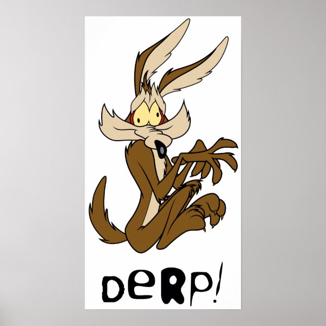 Pôster Wile E. Coyote Derp (Frente)