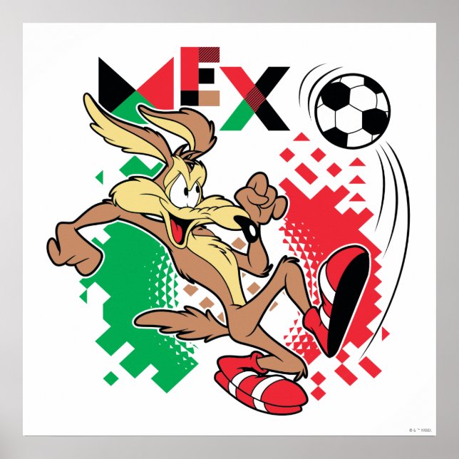 Poster WILE E. COYOTE™ Team Mexico Soccer Graphic (Frente)