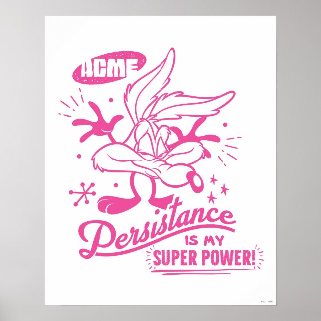 Poster WILE retrô desagradável E. COYOTE™ (Frente)