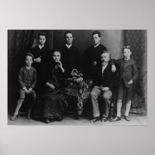 Pôster Wilhelm Liebknecht e sua família