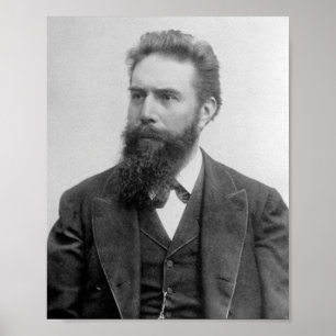 Poster Wilhelm Rontgen Portrait