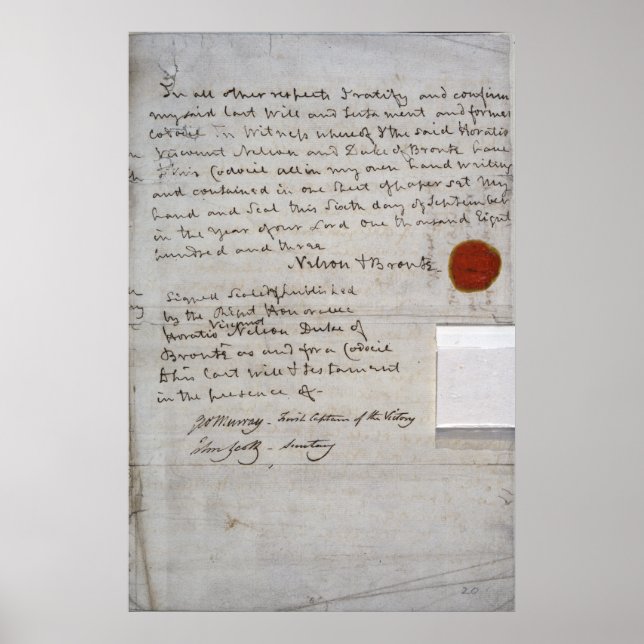 Pôster Will do Almirante Lord Nelson (Frente)