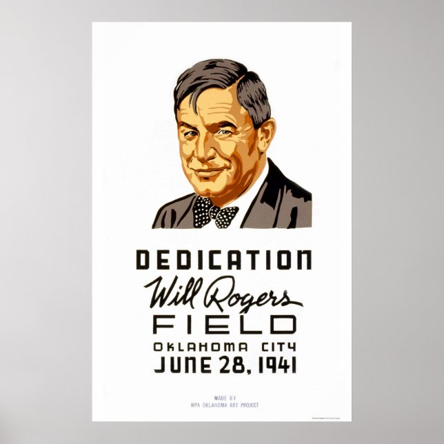 Pôster Will Rogers Field 1941 WPA (Frente)