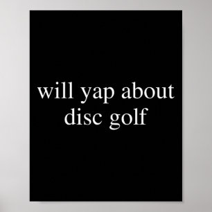 Poster Will Yap Sobre Amante do Disc Golf Divertido Disco