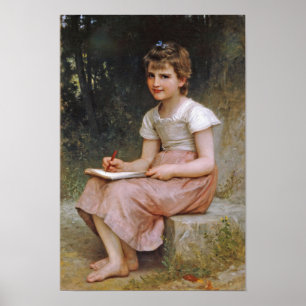Pôster William-Adolphe Bouguereau-A Chamando 1896