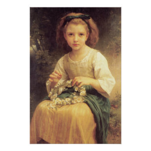 Pôster William-Adolphe Bouguereau Criança Travando uma C