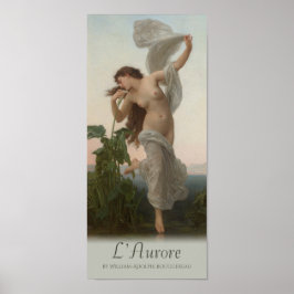 Pôster William-Adolphe Bouguereau Dawn L'aurore Cardstock