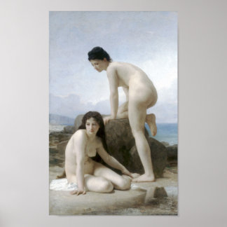 Pôster William-Adolphe Bouguereau-Les Deux Baigneuses