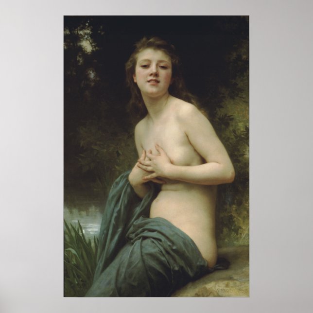Poster William-Adolphe Bouguereau-Primavera Breeze (Frente)