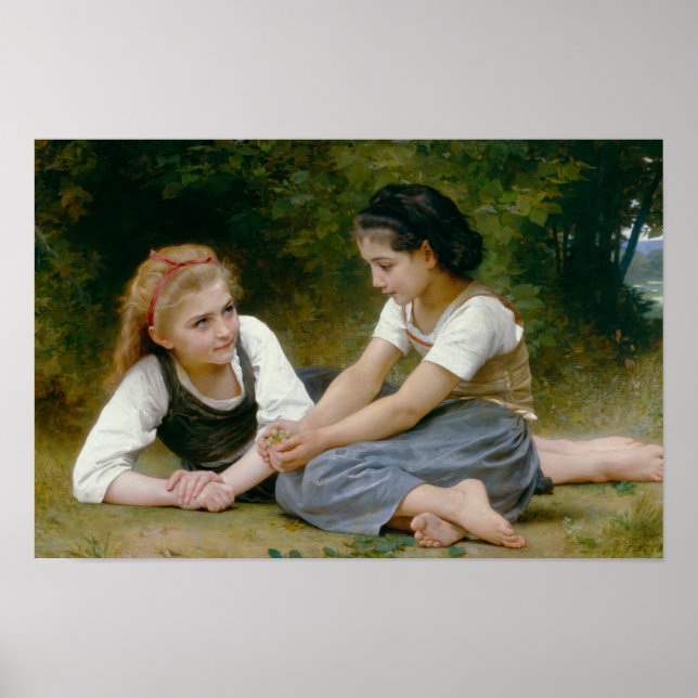 Poster William-Adolphe Bouguereau - The Nut Gatherers (Frente)