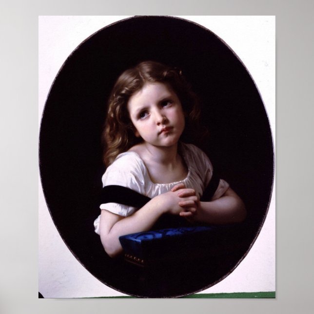 Poster William-Adolphe Bouguereau-The Prayer (Frente)