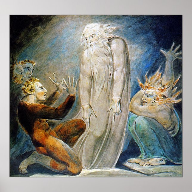 Pôster William Blake: A Bruxa de Endor (Frente)