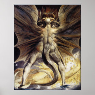 Pôster William Blake: O grande dragão vermelho