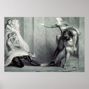 Poster William Blake   Tiriel, carregado de volta ao