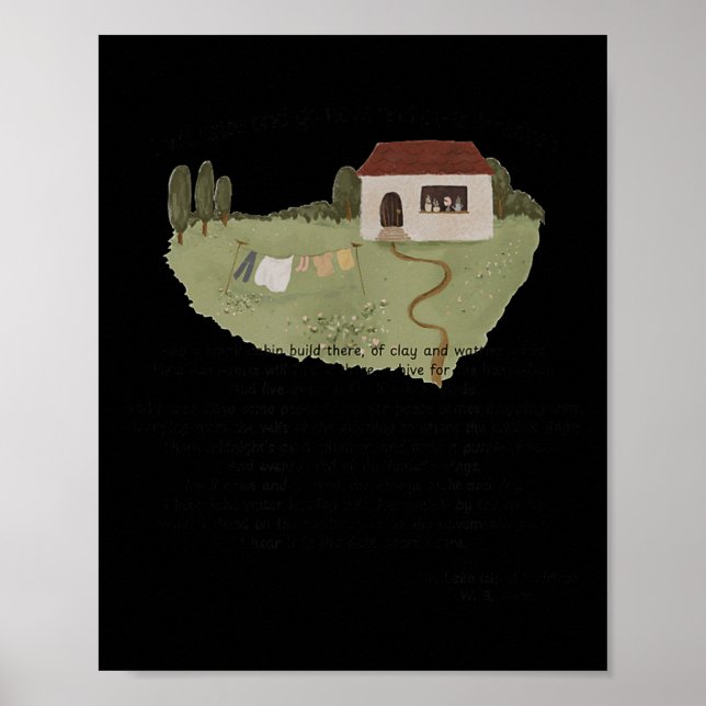 Poster William Butler Yeats W.b. Yeats Etry Innis Em Gift (Frente)