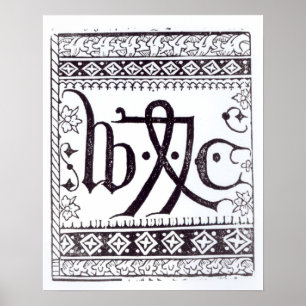 Pôster William Caxton's  Print Mark