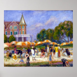 Poster William Glackens Beach Umbrellas em Blue Point