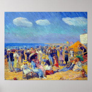 Poster William Glackens Crowd no Mar