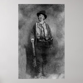 Poster William H. Bonney, Billy Kid Old West Outlaw