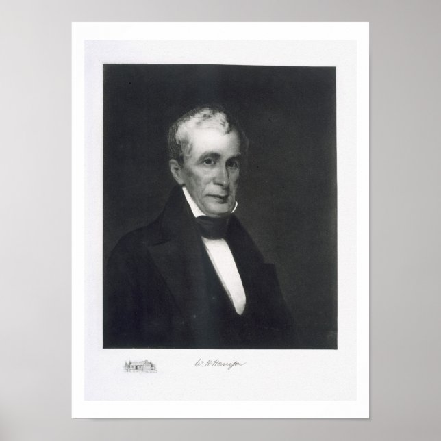 Poster William Henry Harrison, 9º Presidente da Unidade (Frente)