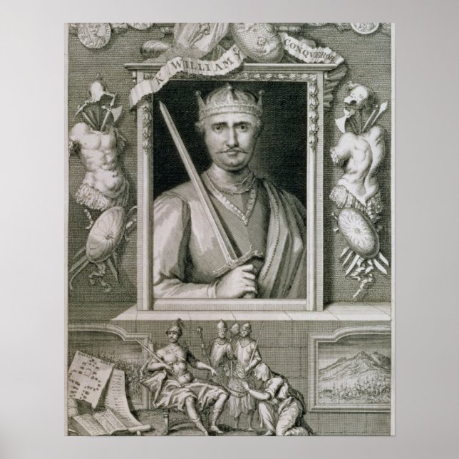 Poster William I o Conquistador (1027-87) Rei da Inglater (Frente)