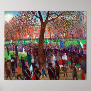 Poster William J. Glackens Parade, Washington Square