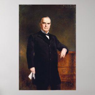 Pôster WILLIAM McKINLEY Portrait by August Benziger Print
