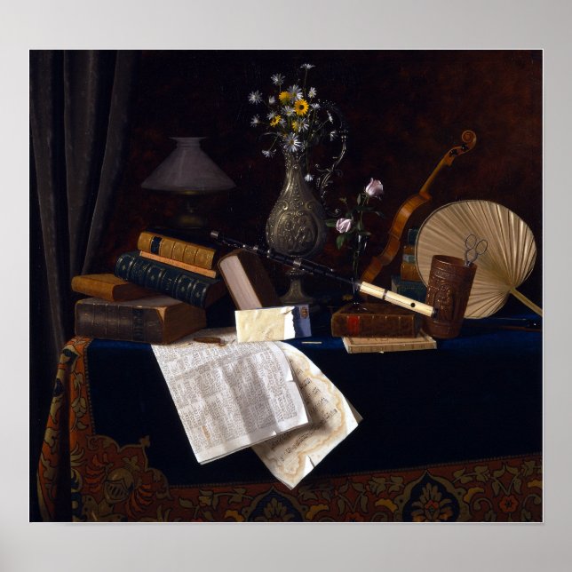 Poster William Michael Harnett Ease (Frente)