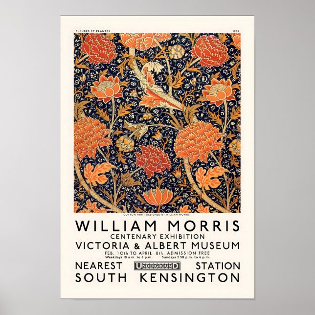 Poster WILLIAM MORRIS Autumn Leaves (Frente)