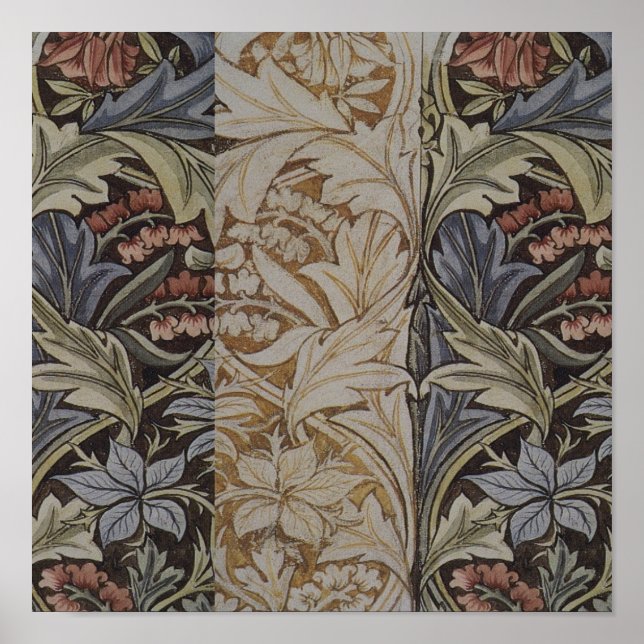 Pôster William Morris Bluebell Botânico (Frente)