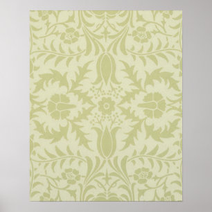 Poster William Morris Borage Wedding Soft Green