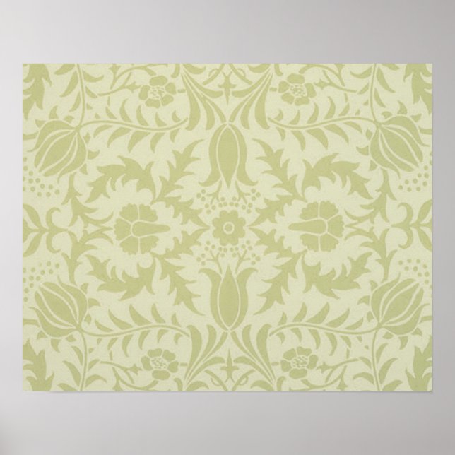 Poster William Morris Borage Wedding Soft Green (Frente)