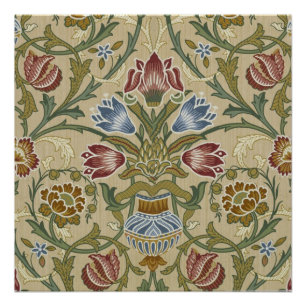 Pôster William Morris Brocade Floral Wallpaper Padrão
