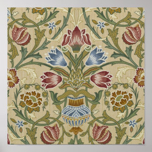 Pôster William Morris Brocade Padrão Floral