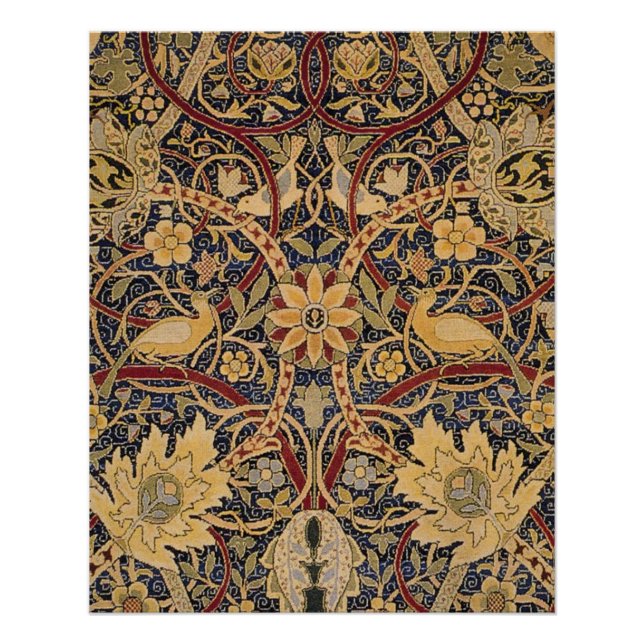 Pôster William Morris Bullerswood Faux Tapeçaria (Frente)
