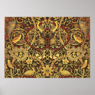 Poster William Morris Bullerswood Tapeçaria Floral