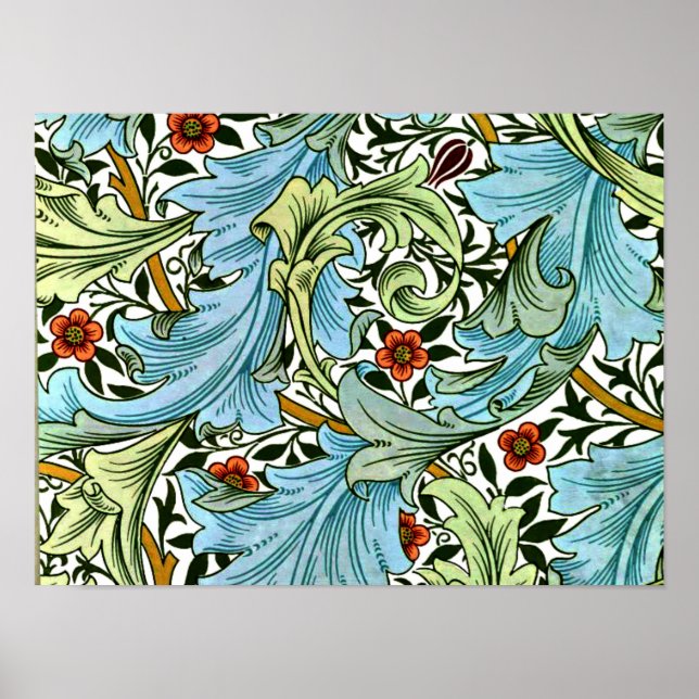 Poster William Morris - Cartão-postal de Granville (Frente)