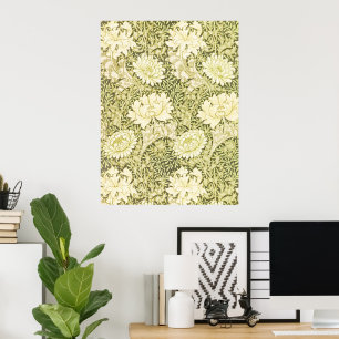 Poster William Morris Chrysanthemum Floral Pattern