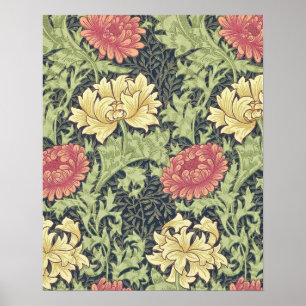 Poster William Morris Chrysanthemum Vintage Arte Floral