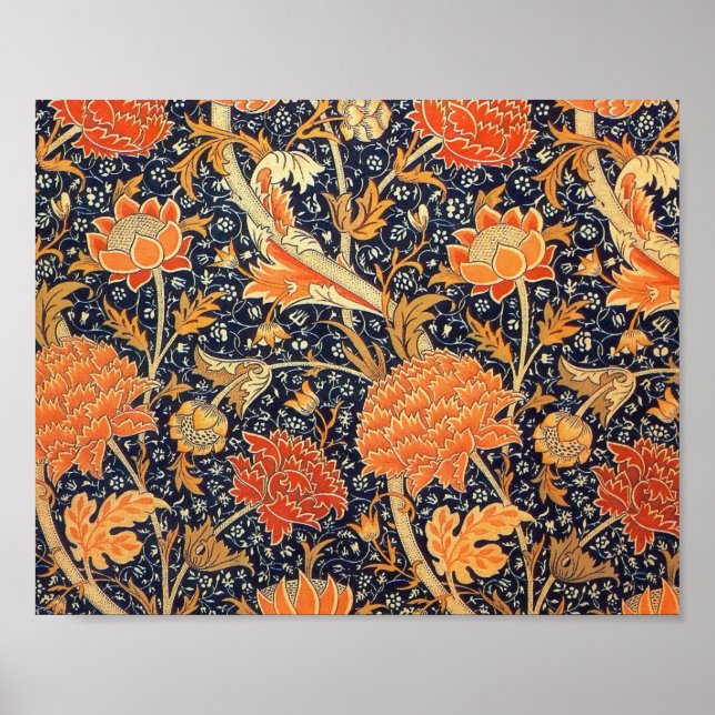 Pôster William Morris Cray Floral Art Nouveau Pattern (Frente)