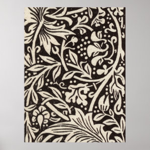 Poster William Morris Daffodil Floral Pattern Vintage