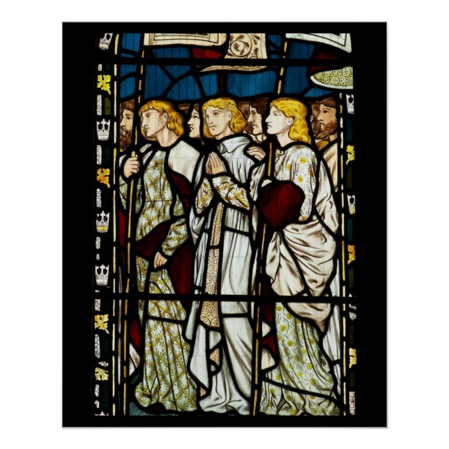 Pôster William Morris design, Todos os Santos (Frente)