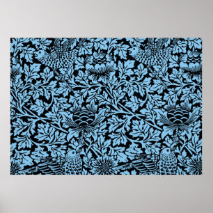 Pôster William Morris Floral Pattern Bird Anenome