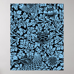 Pôster William Morris Floral Pattern Bird Flowers