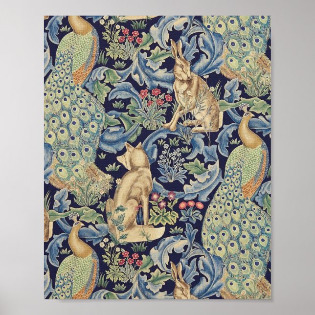 Poster William Morris Forest Rabbit (Frente)