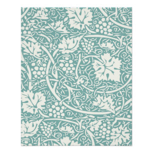 Pôster William Morris Grape Pattern Teal Turquoise