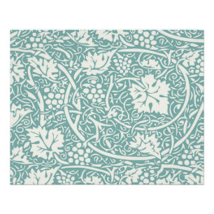 Pôster William Morris Grape Pattern Teal Turquoise