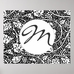 Pôster William Morris Grape Pattern Wallpaper