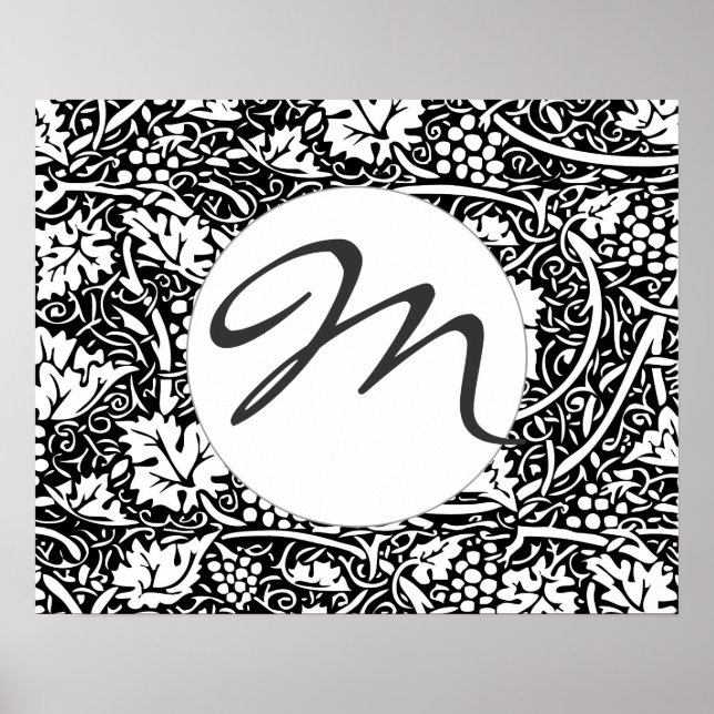 Pôster William Morris Grape Pattern Wallpaper (Frente)