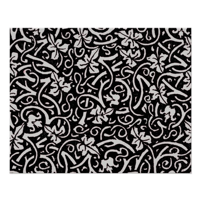 Pôster William Morris Grapevine Vine Leaf Patterno (Frente)